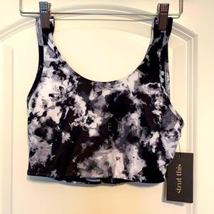 CycleBar Strut This Cosmo Bra Frosted Tie Dye EUC
